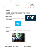 Protocolo de Actuación en Caso de Sismo