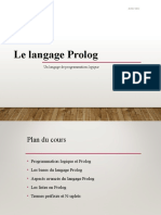 Le Langage Prolog: Un Langage de Programmation Logique