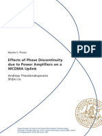 Effects of Phase Discontinuity Due To Power Amplifiers On A WCDMA Uplink
