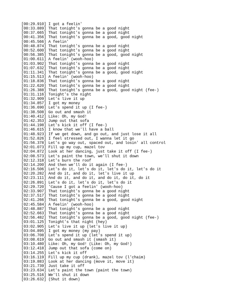 The Black Eyed Peas I Gotta Feeling (Official Music Video) (MP3