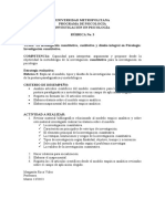 Investigación cuantitativa psicología