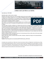 Carta Del Soldado José Luis Hierro A Su Familia