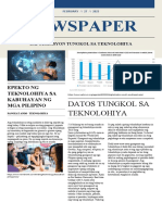 Newspaper: Datos Tungkol Sa Teknolohiya