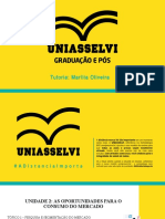 Tutoria sobre oportunidades de consumo e marketing