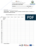 Ficha de Trabalho n.º 0- Jogo Lúdico- Pedagógico Tipo Stop