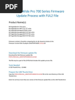 HP PageWide Pro 700 Series Firmware Update Process