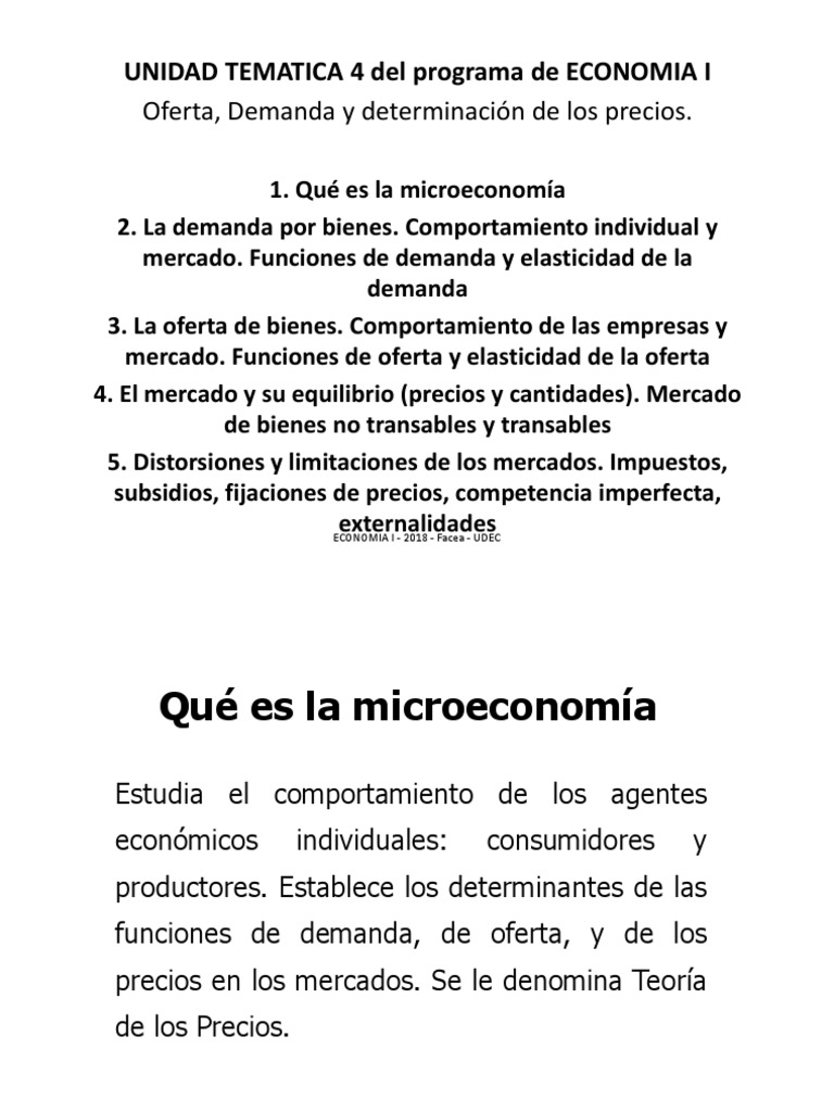 Oferta y Demanda en Microeconomía | PDF | Oferta y demanda | Curva de ...