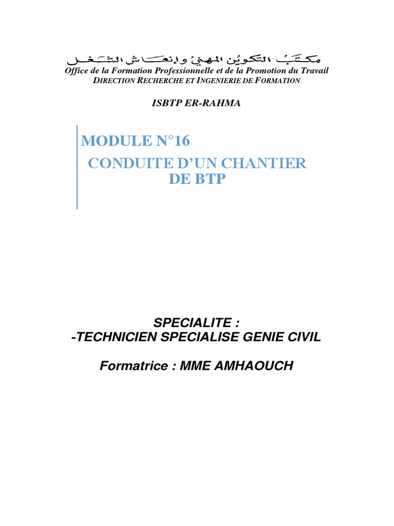 Conduite de Chantier BTP : Guide Pratique | PDF | Business | Béton