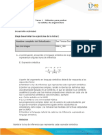 Tarea 1 - Métodos para Probar La Validez de Argumentos: P Q P Q P Q P Q P R P R