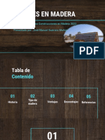 Puentes en Madera: Presentados A: Curso Construcciones en Madera 2022 Presentado Por: José Manuel Guerrero Muñoz