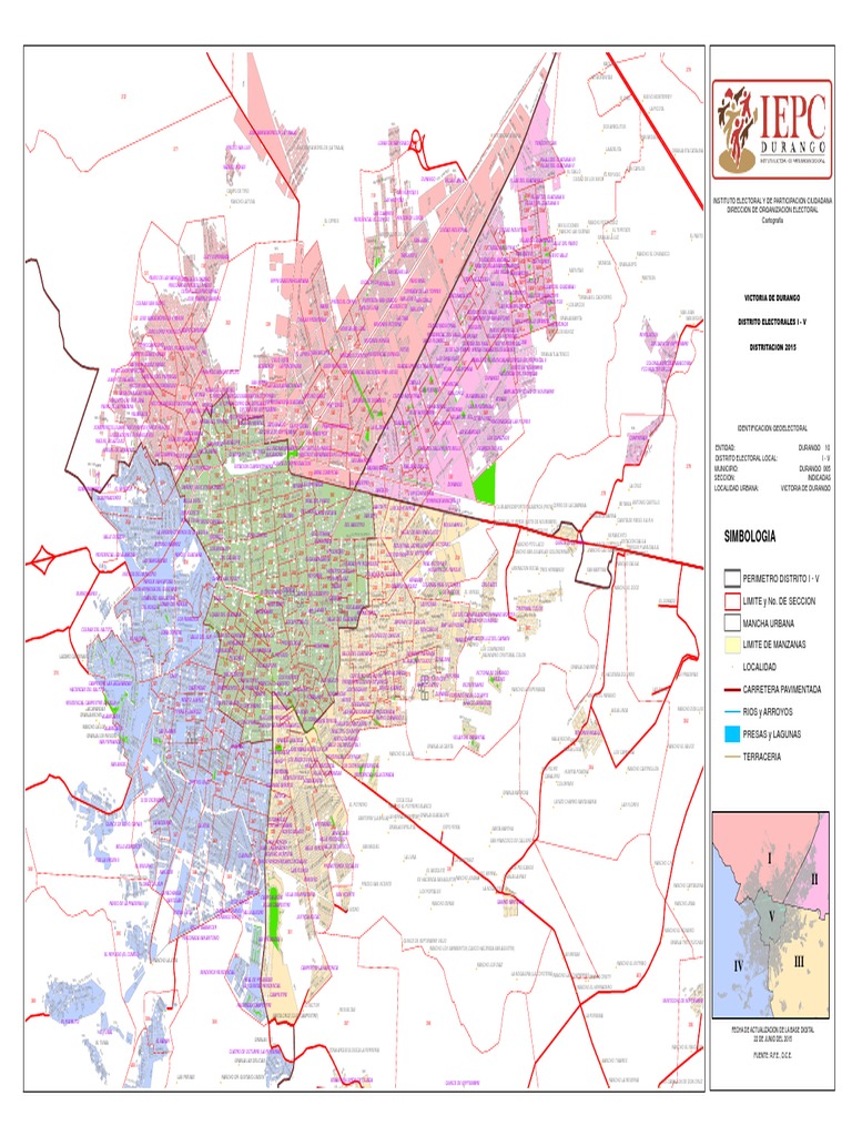Mapas Ubicación Victoria de Durango Urbano | PDF