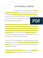 Balance de masa y energía en procesos industriales