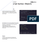 Learn JavaScript Syntax Objects