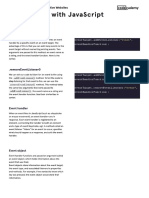 DOM Events With JavaScript