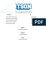 A2 U2. Degradación de Polímeros