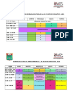 Horario de Clases Del Area de Educacion Fisica de La I.E. #36370 de Yanaututo - 2023 Hora Lunes Martes Miercoles Jueves Viernes