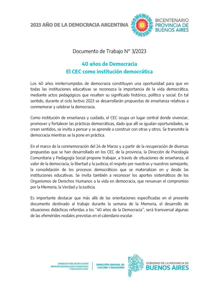 40 Años de Democracia en Educación | PDF | Democracia | Ideologías ...