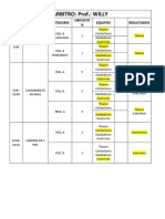 Arbitro: Prof.: Willy: Hora Actividad Categoria Ubicacio N Equipos Resultados