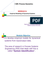 CHE 509: Process Dynamics: Empirical Modeling of Dynamical Systems