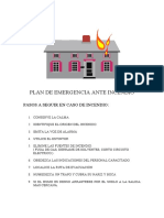 Plan de Emergencia Ante Incendio