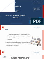 Matemática II: Sesión #1 Tema: La Derivada de Una Función