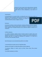 Procesos de aculturación y transculturación en América Latina