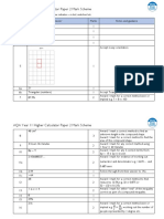 AQA Year 11 Higher Calculator Paper 2 Mark Scheme: Spring 2018