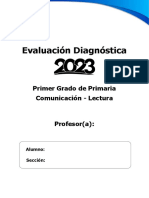 Evaluación Diagnóstica: Primer Grado de Primaria Comunicación - Lectura