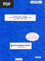 Universal Shipbuilding Corporation: Single Loop Electro-Hydraulic Steering Gear S.No.038 TYPE