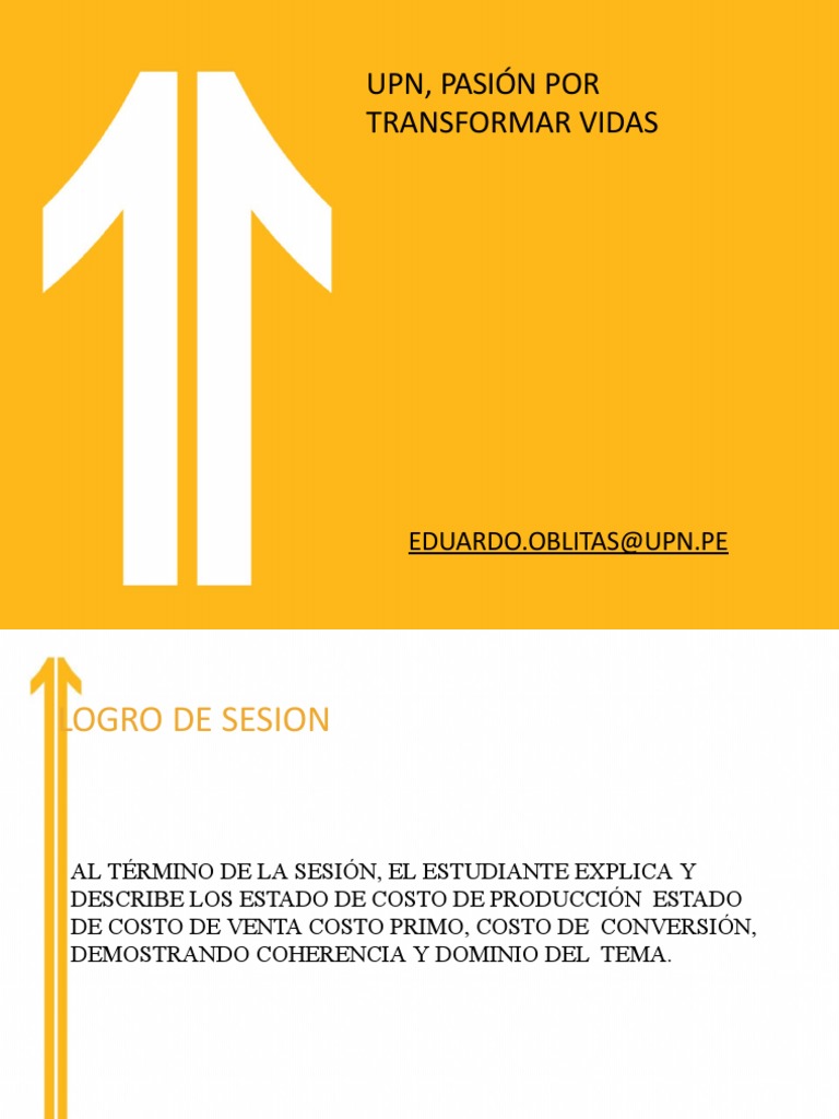 Sesión 2 - Estado de Costos de Producción y Ventas | PDF | Costo ...