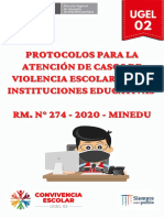 Protocolos para Atencion de Violencia Escolar.