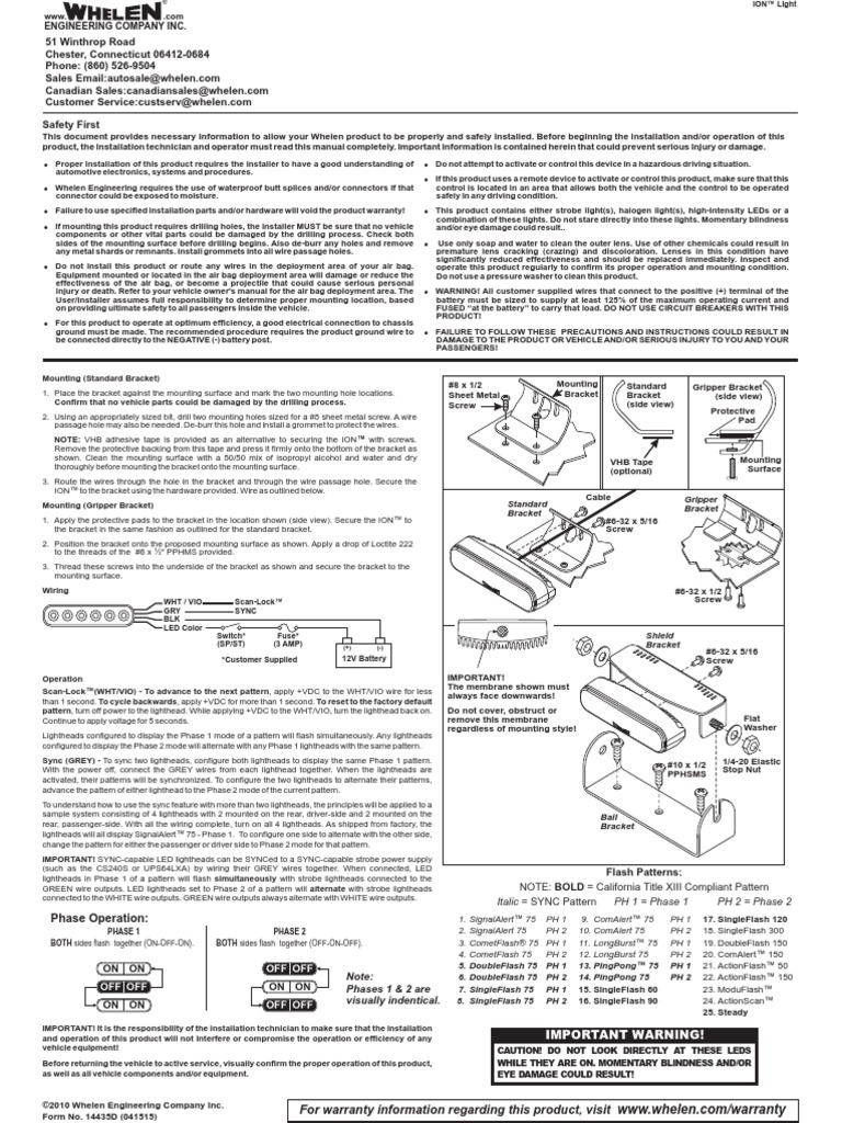 Blue Strobe Light PDF Traffic Airbag