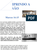 Cumprindo A Missão: Marcos 16:15