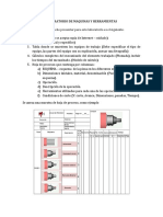 Laboratorio de máquinas y herramientas: informe y hoja de procesos