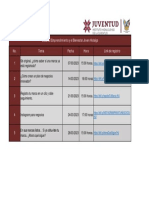 Calendario Actividades Casa Del Emprendimiento y El Bienestar MARZO