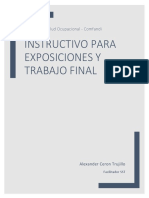 Instructivo para Exposiciones y Trabajo Final