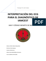 Interpretación Del Ecg para El Diagnóstico de Iamcest: Iam Y Código Infarto de Navarra