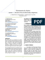 Electrización de Objetos: Informe 1 - Laboratorio Física de Electricidad y Magnetismo