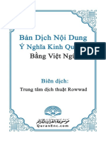 Dịch ý nghĩa nội dung Qur'an sang Việt ngữ