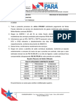 Pagamento de NF de gases medicinais