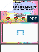 Arts 6: Quarter 1 Principle of Arts, Elements of Design & Digital Art