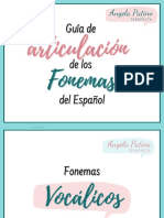 Guía de articulación de los fonemas vocálicos del español