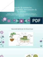 Transporte de Sustancias, Hormonas Vegetales, Movimiento de Las Plantas