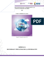 Modulo 4 - Seguridad y Privacidad de La Información