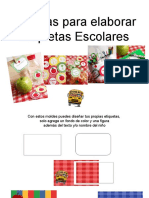 Plantillas para Elaborar Etiquetas Escolares