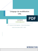 Langage de Modélisation UML: 2 Année Du Cycle Ingénieur - Génie Informatique - Année Universitaire 2022 - 2023