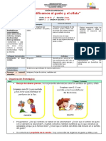 "Identificamos Al Gusto y El Olfato": 1. Propósito de Aprendizaje