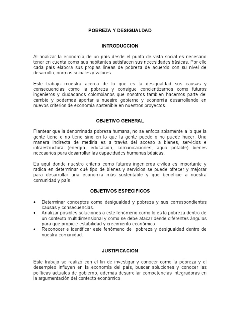 Impacto de la Pobreza en Ecuador | PDF | Pobreza | Pobreza e indigencia