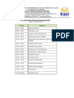 Rundown Pelatihan BP Bagi Peserta