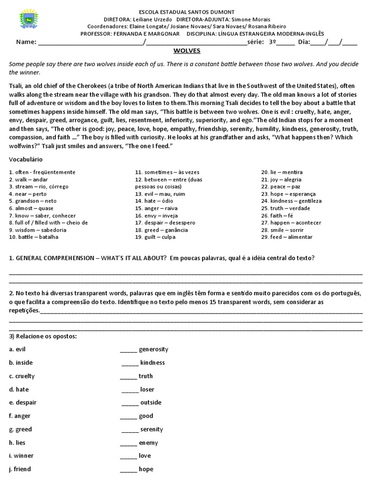 Applied Comprehension Examples